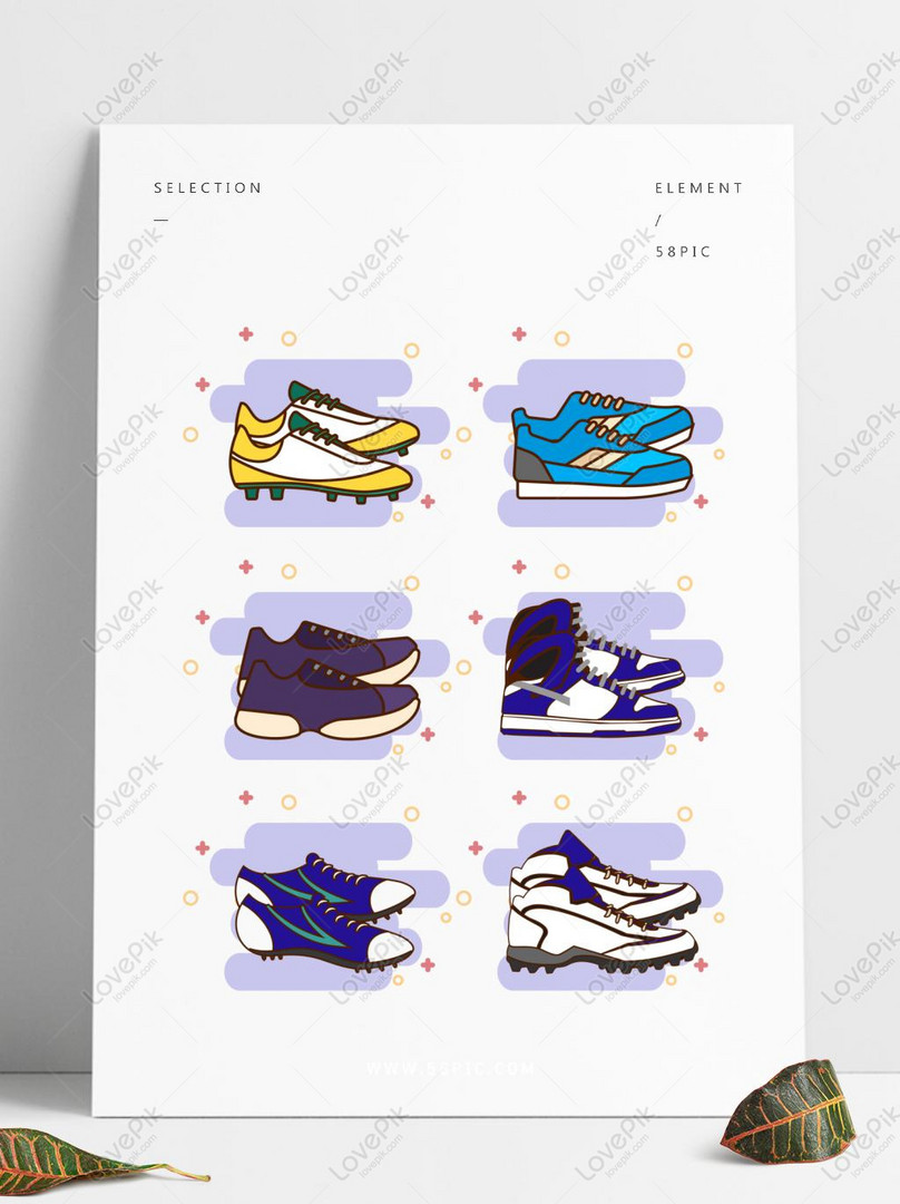 Original Vector Cartoon Running Shoes Sneakers Can Be Used Comme PNG  Transparent AI images free download_1369 × 1024 px - Lovepik