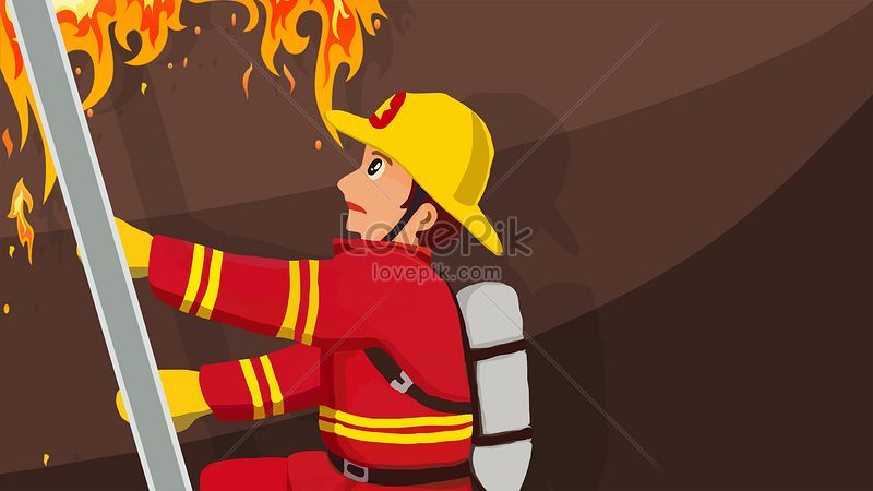 プロのキャラクター消防士イラストイメージ 図 Id Prf画像フォーマットjpg Jp Lovepik Com