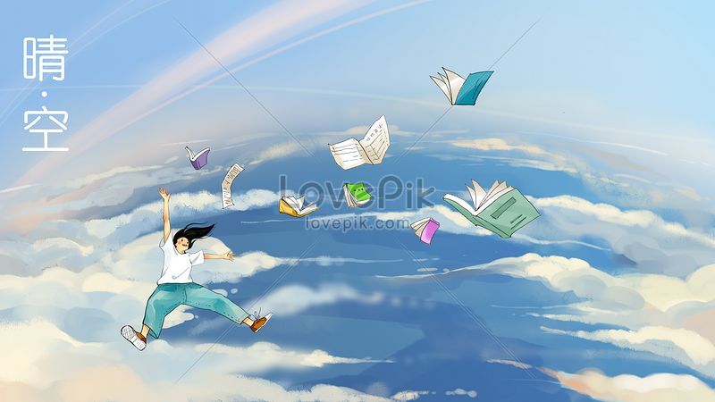 空の新鮮な日本のイラスト背景イラストイメージ 図 Id Prf画像フォーマットjpg Jp Lovepik Com