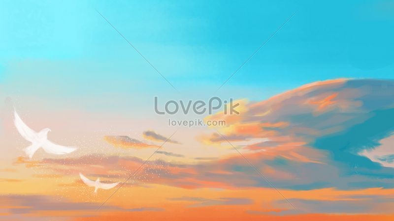 空の美しい気分新鮮な背景イラストイメージ 図 Id Prf画像フォーマットjpg Jp Lovepik Com
