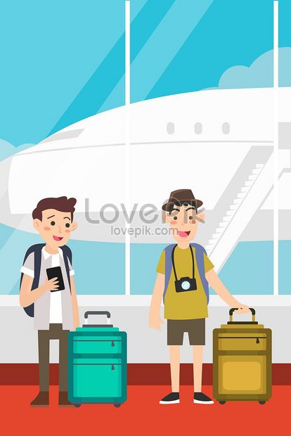 世界旅行日空港のイラストイメージ 図 Id Prf画像フォーマットjpg Jp Lovepik Com