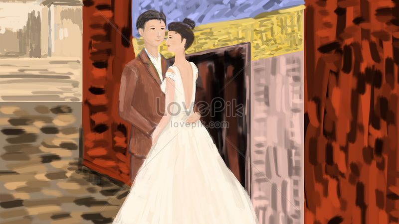 ビンテージのエキゾチックな結婚式のイラストイメージ 図 Id Prf画像フォーマットjpg Jp Lovepik Com