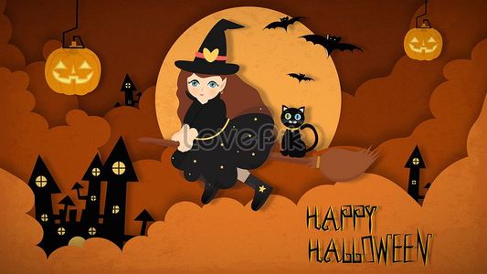 Scopa Di Guida Della Strega Del Cos Della Bambina Di Halloween PNG Immagine  Gratis, Grafica download su Lovepik