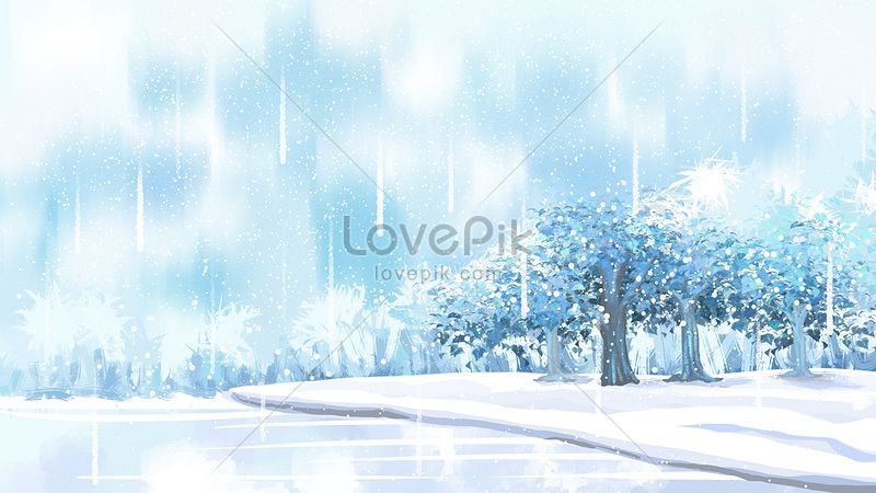 Phong Cảnh Mùa đông Mơ Màng Cảnh Tuyết Vẽ Tay Hình ảnh | Định dạng hình ảnh  JPG 630015366