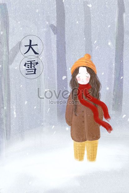 雪 かわいい女の子 イラストイメージ 図 Id 630019527 Prf画像