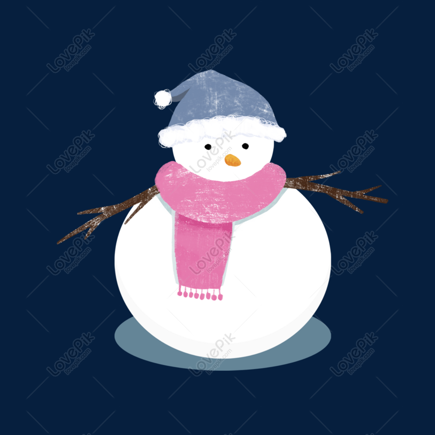 Cheerful cartoon snowman in scarf and hat png download - 3300*3460 - Free  Transparent Snowman png Download. - CleanPNG / KissPNG