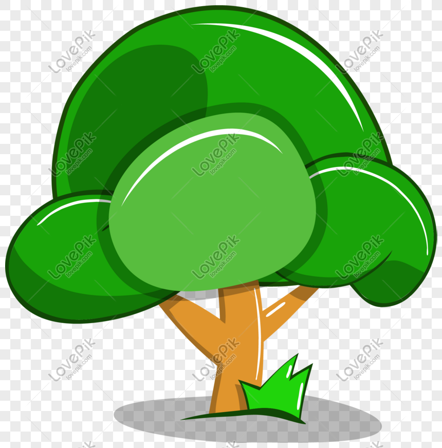 Hình ảnh Arbor Day Vector Cartoon Big Tree 2 PNG Miễn Phí Tải Về - Lovepik