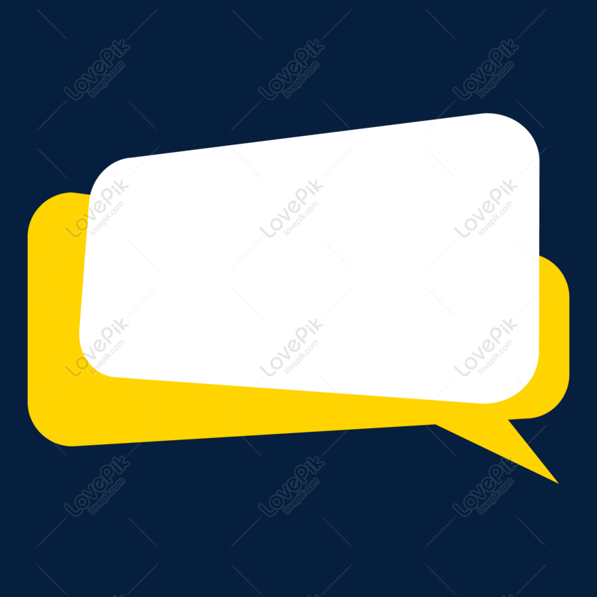 Bright reminder speech bubble, Yellow, eye-catching, emphasized png transparent image