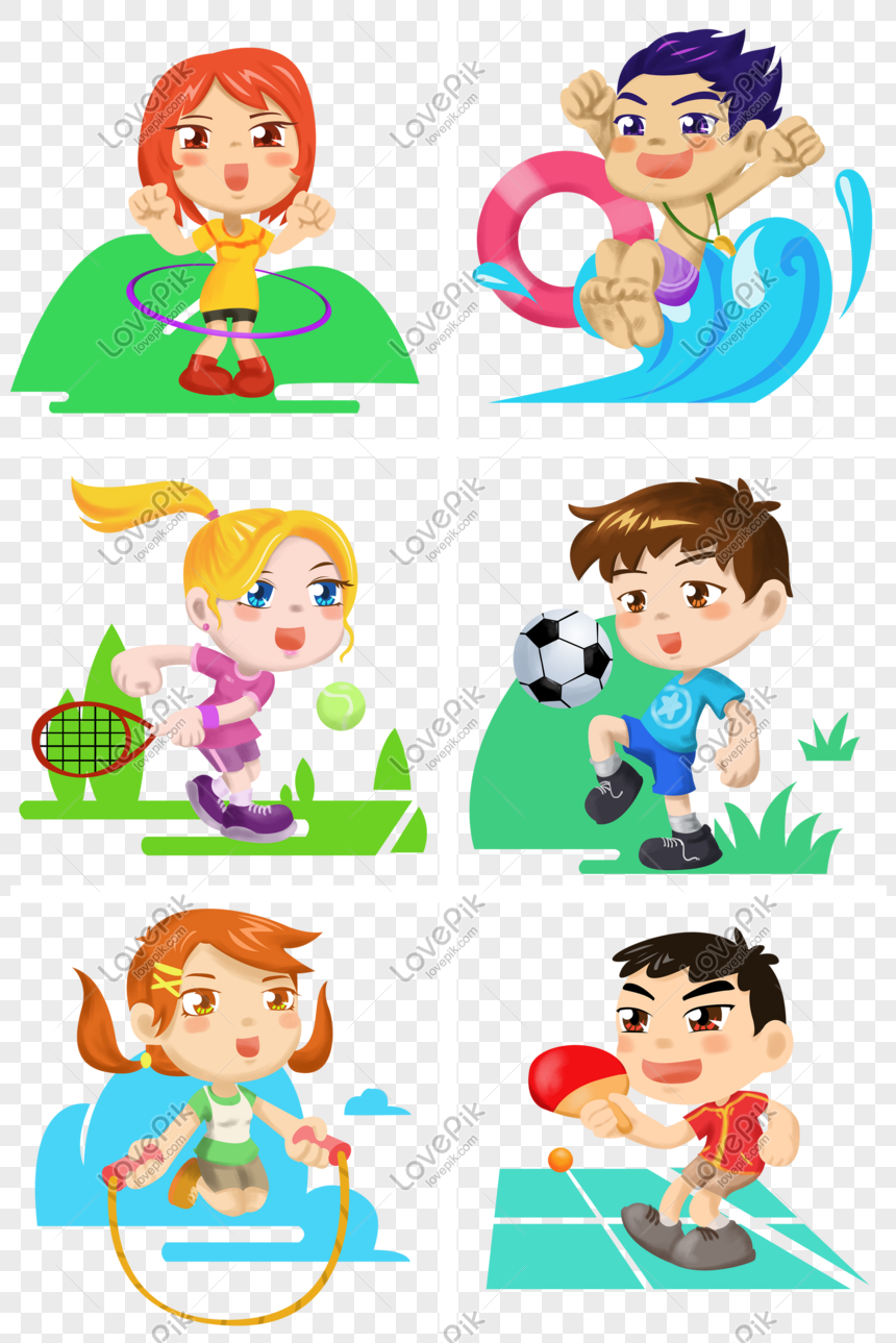 Cartoon Sports Childrens Illustration Series PNG Free Download And Clipart  Image For Free Download - Lovepik | 649936773