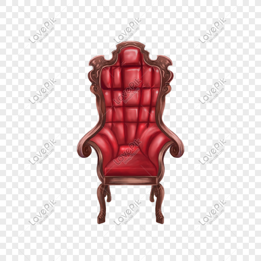 手繪女王的紅色單人椅子psd圖案素材免費下載 尺寸00 00px 圖形id Lovepik