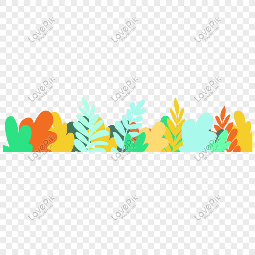 Row Of Broad Leaved Plant Florets Png Image Picture Free Download Lovepik Com