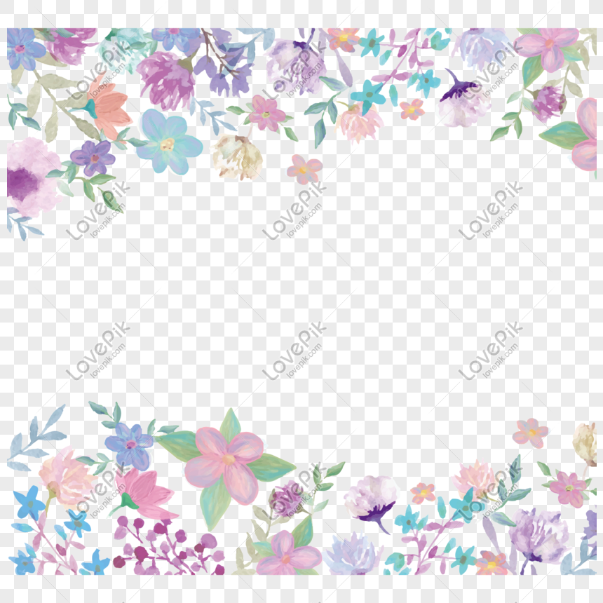 Elementos Decorativos Flores Pintadas PNG Imágenes Gratis - Lovepik