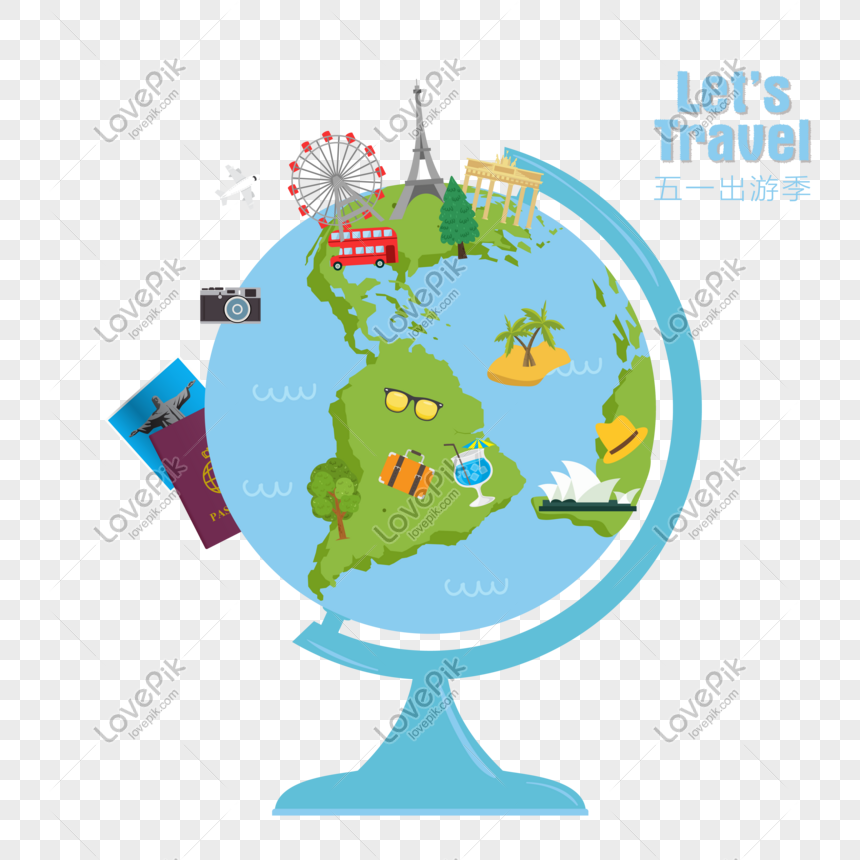 Cartoon Earth Five One Travel Flat Vector Design PNG Image Free Download  And Clipart Image For Free Download - Lovepik | 610088421