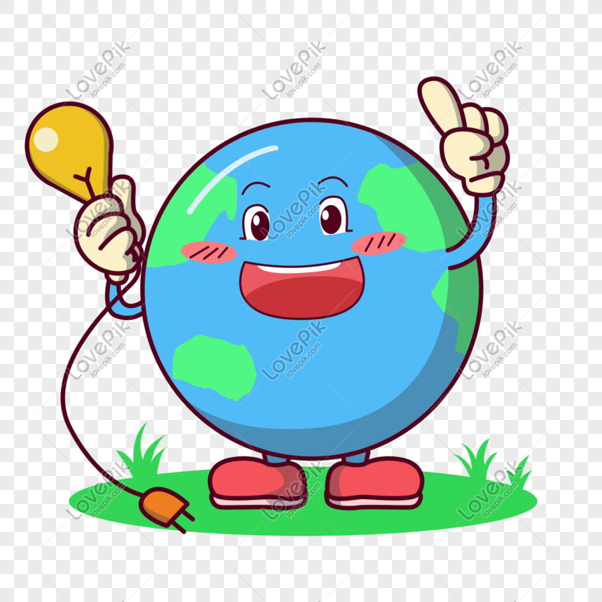 Cartoon Earth One Hour Environmental Public Welfare Decoration I Free PNG  And Clipart Image For Free Download - Lovepik | 610134929