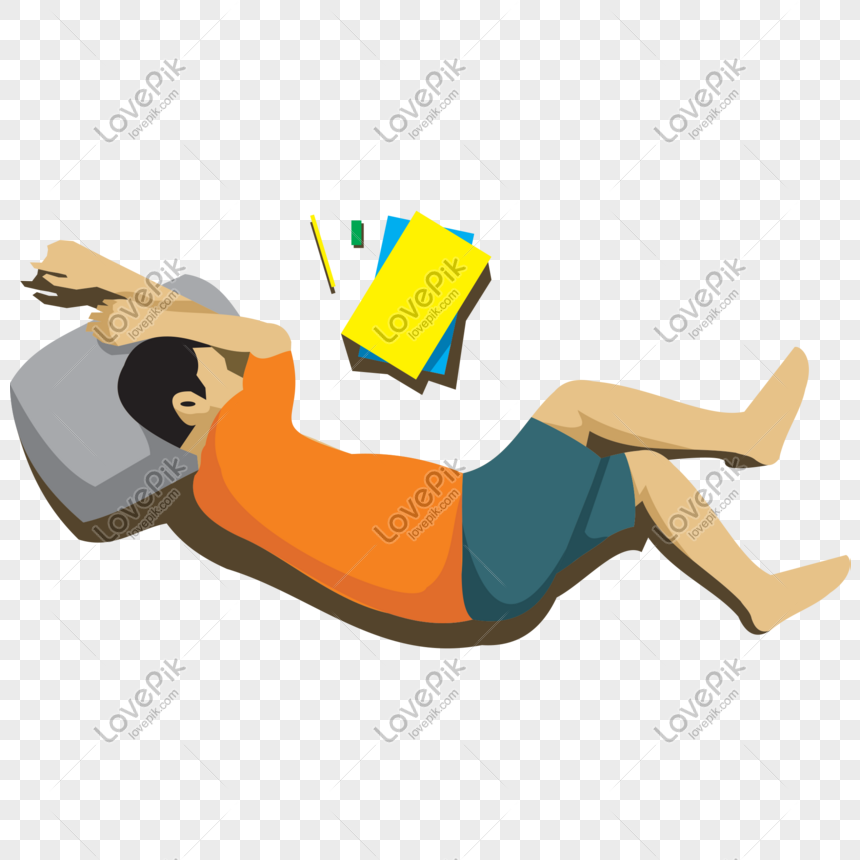 Reading A Book Tired Fell Asleep Png Image Picture Free Download Lovepik Com