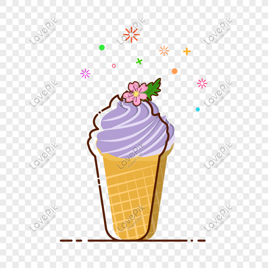 Hand Drawn Vector Cone Ice Cream PNG Hd Transparent Image And ...