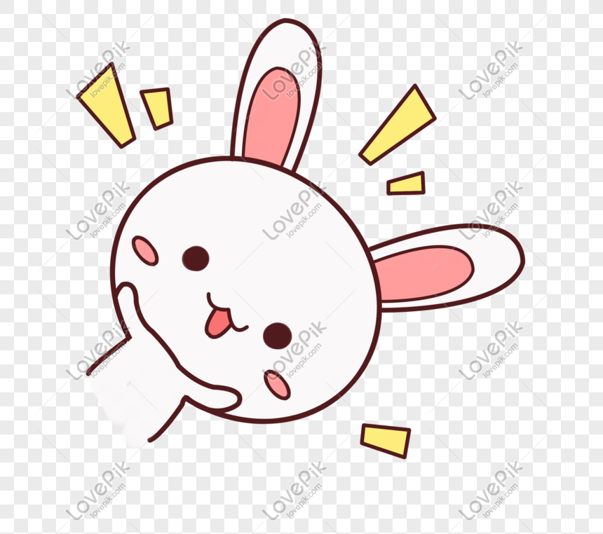 Small Fresh Animal Hand Drawn Cute Rabbit Png PNG Transparent ...