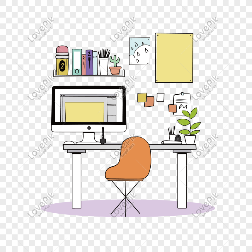 Cartoon Minimalist Style Study Corner Vector Picture PNG Image Free  Download And Clipart Image For Free Download - Lovepik | 610285401