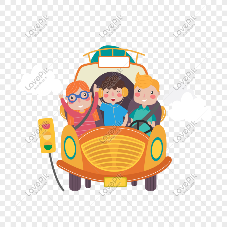 Driving Family Vector Material Free PNG And Clipart Image For Free ...