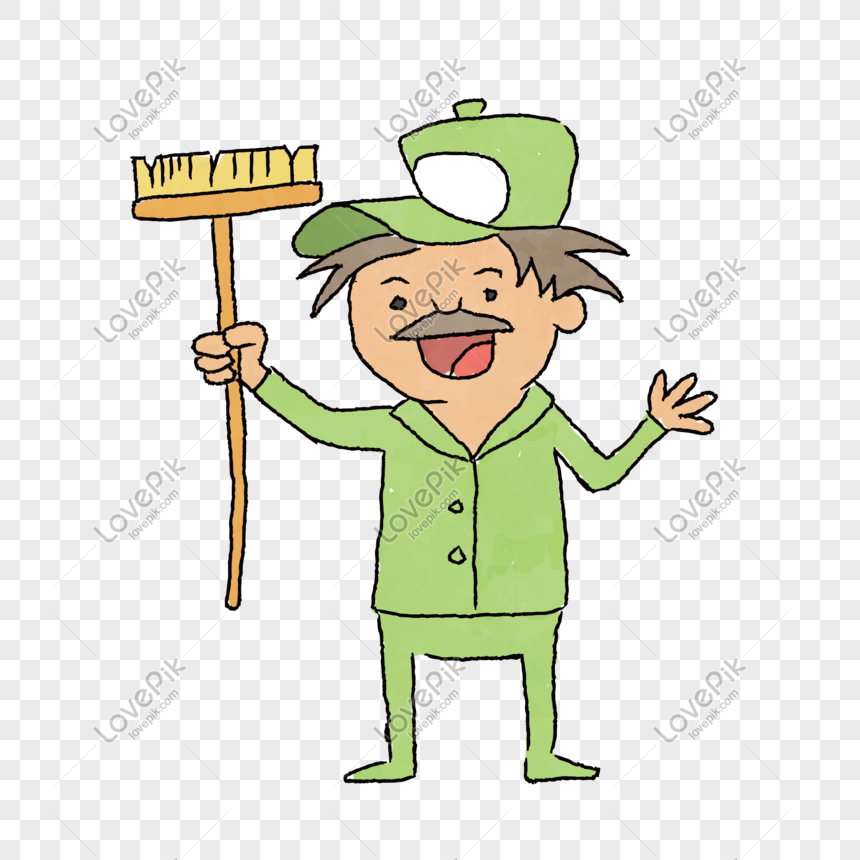 Cartoon Housekeeping Worker Vector Material PNG Transparent And Clipart  Image For Free Download - Lovepik | 610351326