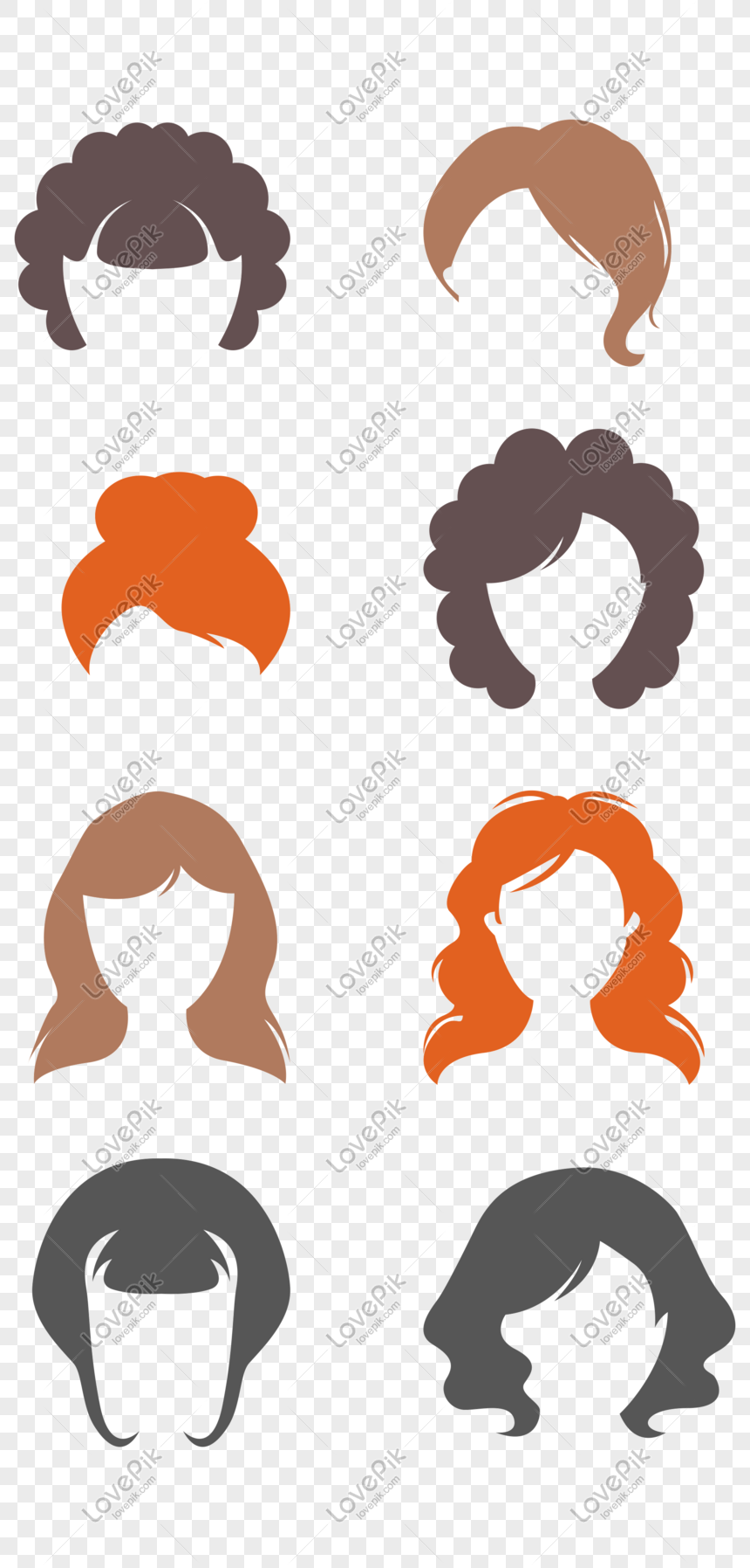 Cartoon Vector Girls Different Hairstyles PNG Transparent Background And  Clipart Image For Free Download - Lovepik | 610352960
