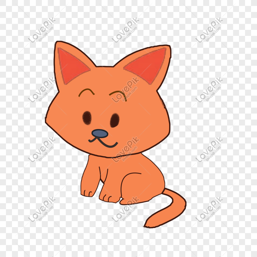 Kartun Kucing Oren Kartun Kucing Haiwan gambar unduh gratis_imej 