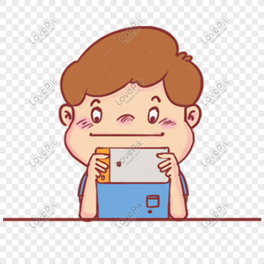 Happy Boy Child Playing Online Game On Cellphone, Cellular, Digital, Games  PNG and Vector with Transparent Background for Free Download