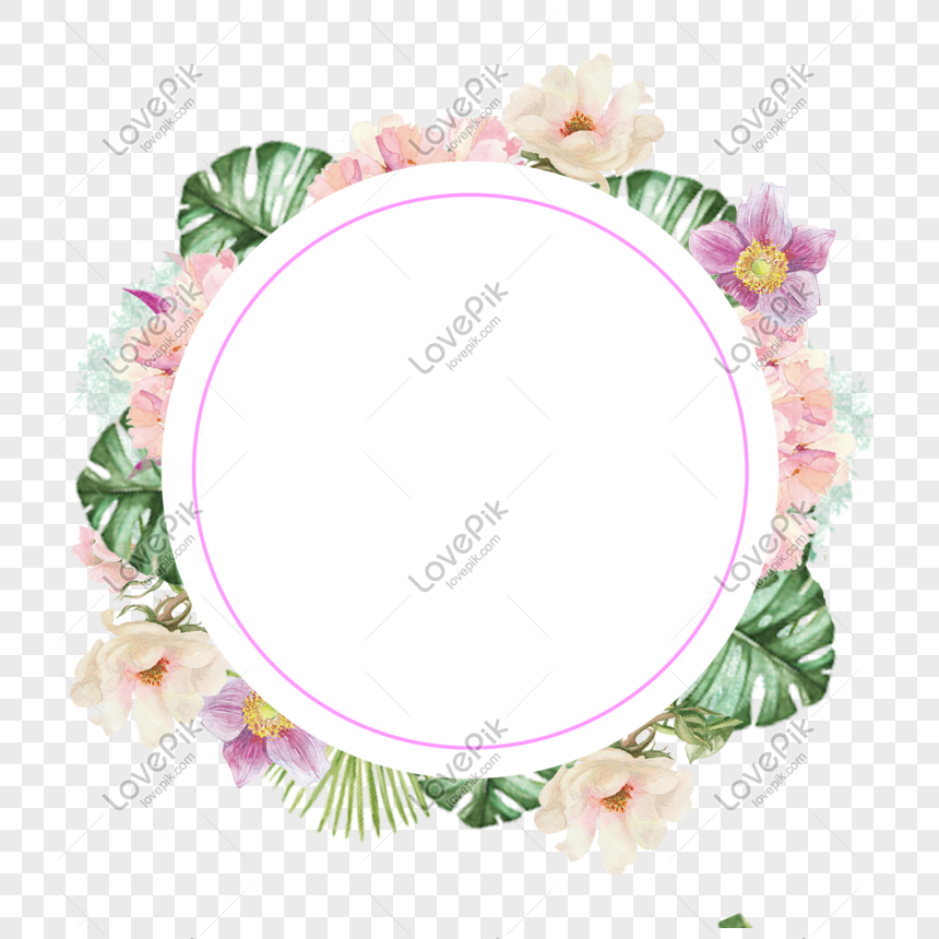 Small fresh green leaves flowers border, Flowers, small flowers, borders png hd transparent image