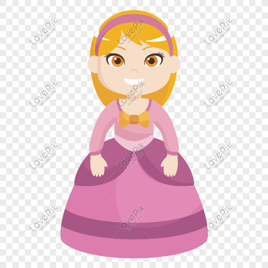 Vector De Dibujos Animados Con Un Vestido Bella Princesa PNG Imágenes  Gratis - Lovepik