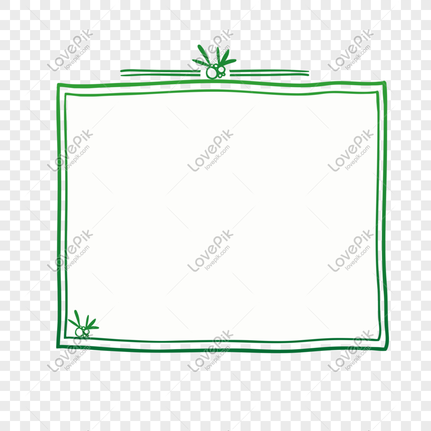 Simple Doodle Border Decoration Material PNG Image And Clipart ...