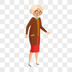 Cartoon Grandmother PNG Images With Transparent Background | Free Download  On Lovepik