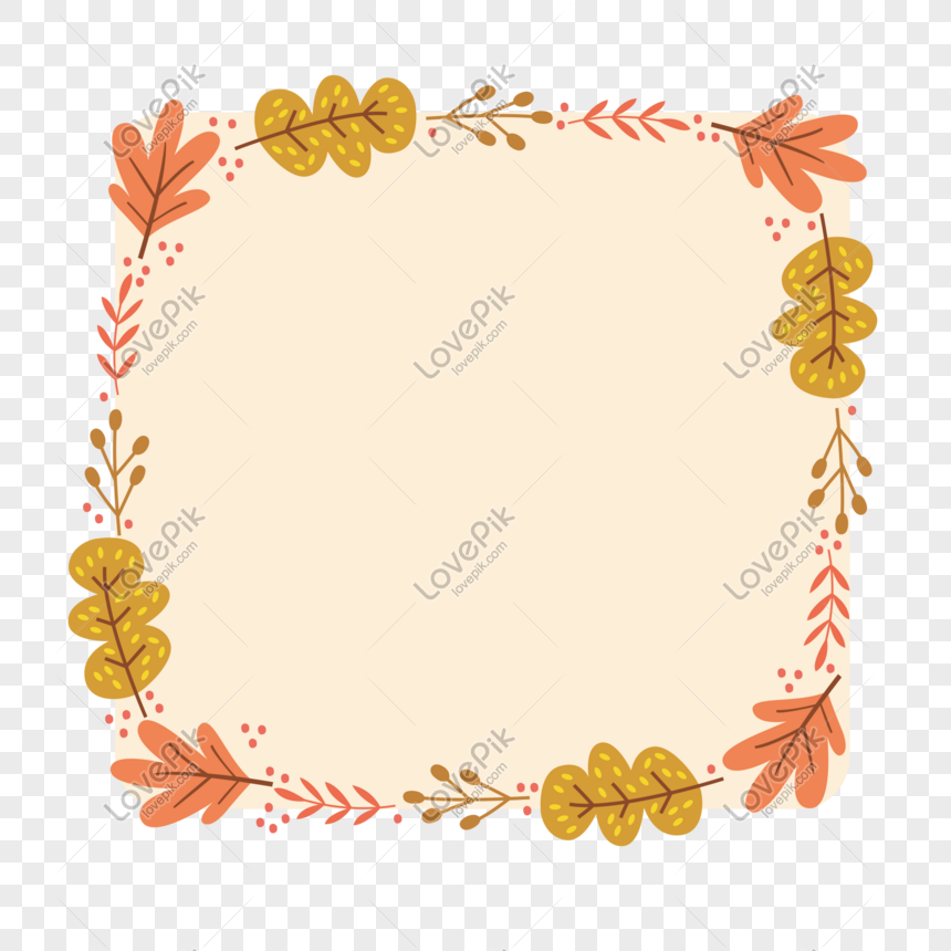 Simple Leaf Border Decoration Material PNG Image And Clipart Image ...