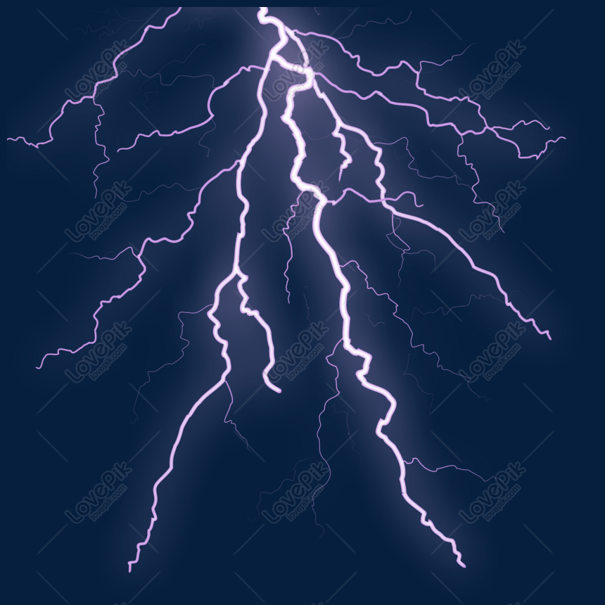 Purple Realistic Strong Lightning Material PNG White Transparent And  Clipart Image For Free Download - Lovepik | 610423522