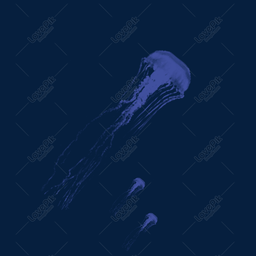 Purple Transparent Water Octopus Jellyfish Element PNG Transparent And ...