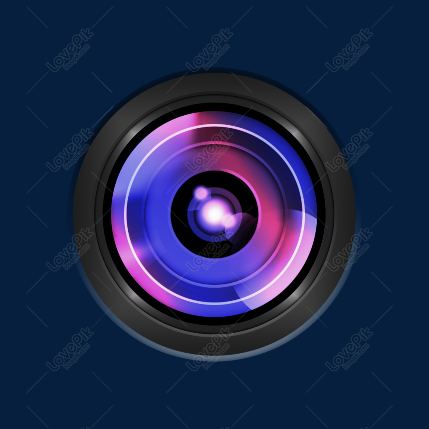 Front Blue Lens Flare PNG Image for Free Download