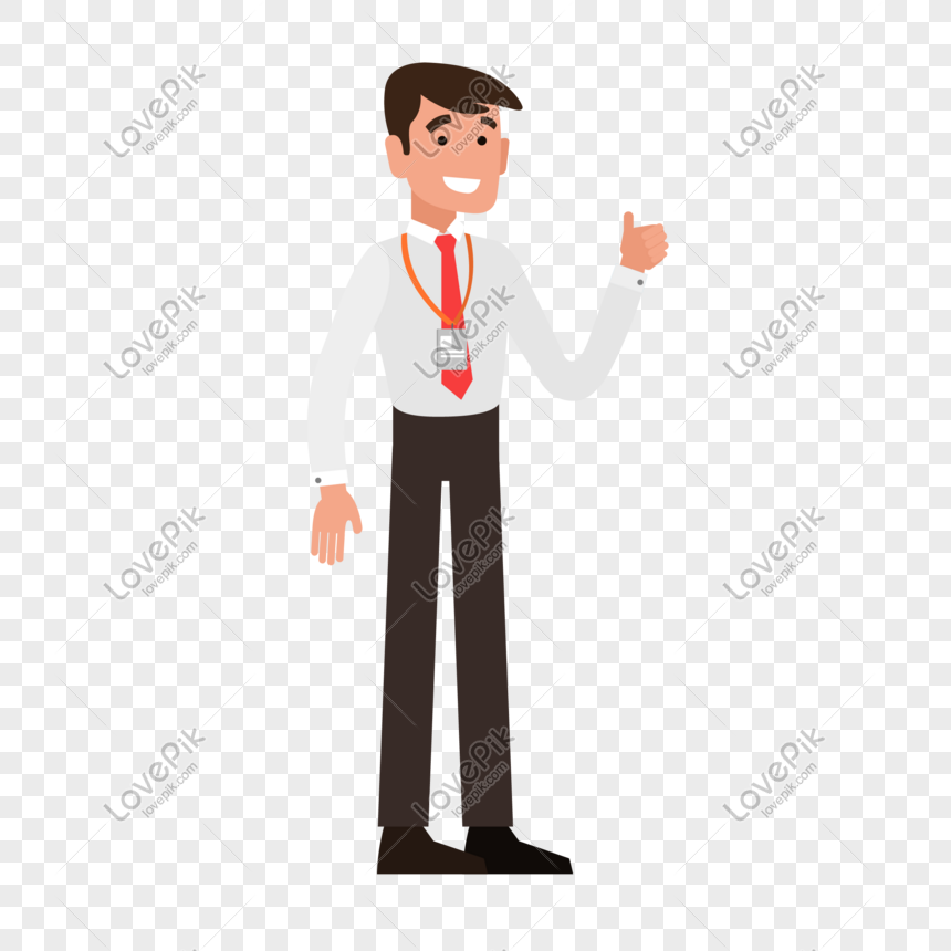 Cartoon Business Man Vector Material, Cartoon, Cartoon Business ...