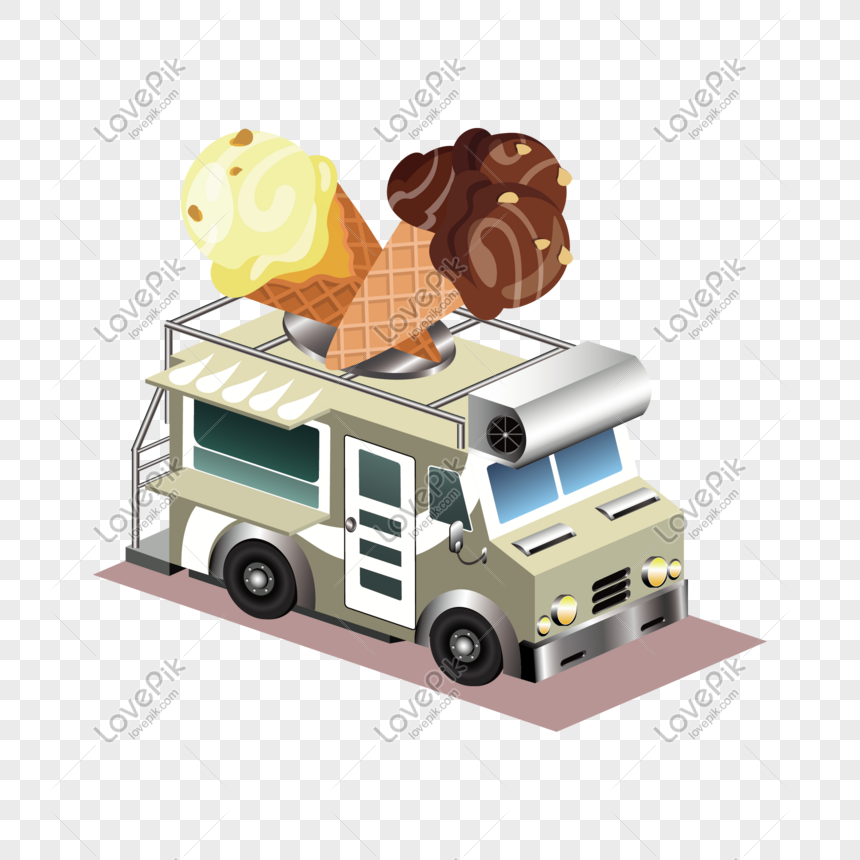 Cartoon Ice Cream Ball Fast Food Cart Vector Material PNG Hd Transparent  Image And Clipart Image For Free Download - Lovepik | 610486384