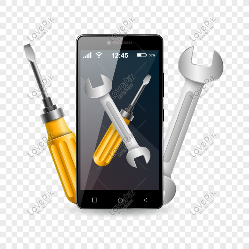 Cartoon Repair Phone Tool Vector Material PNG White Transparent And Clipart  Image For Free Download - Lovepik | 610486002