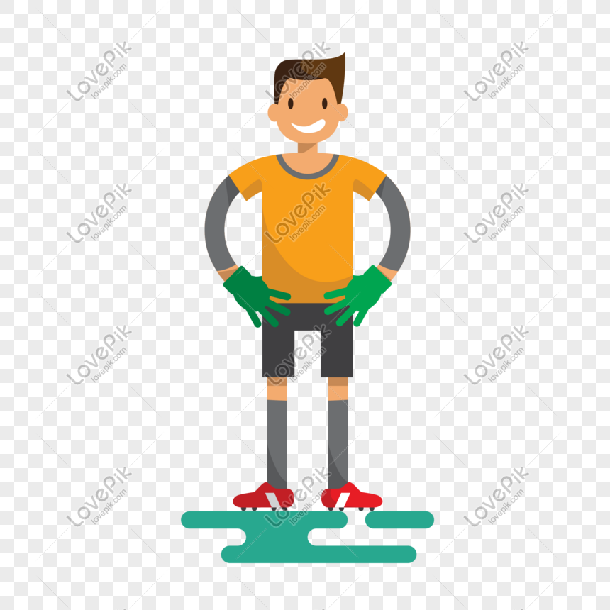 Goalkeepers Action Posture Vector Material PNG Picture And Clipart ...