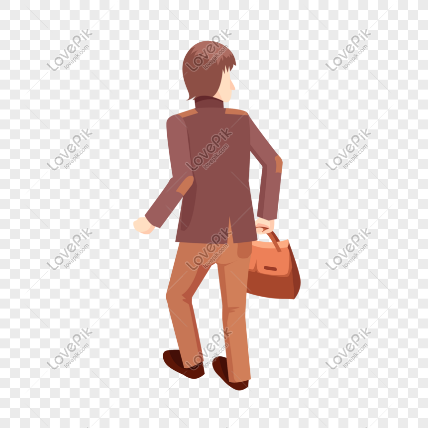 Cartoon Man Holding A Briefcase Vector Material PNG Transparent And Clipart  Image For Free Download - Lovepik | 610485506