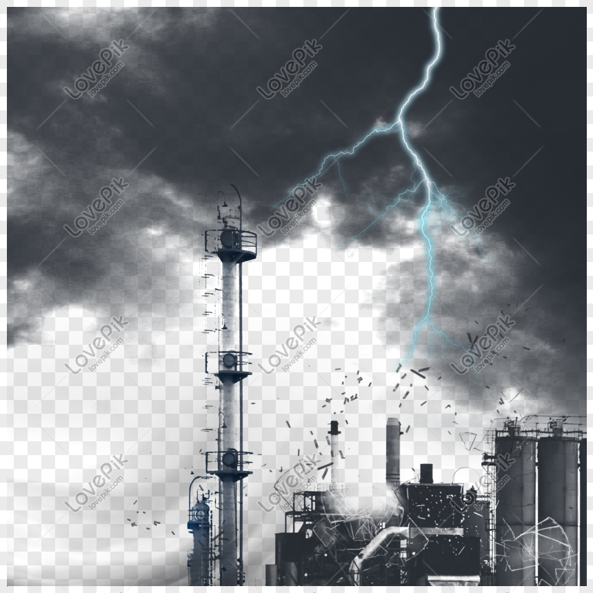 Earthquake Sky Dark Clouds Lightning Effect Material Png Image Picture Free Download Lovepik Com