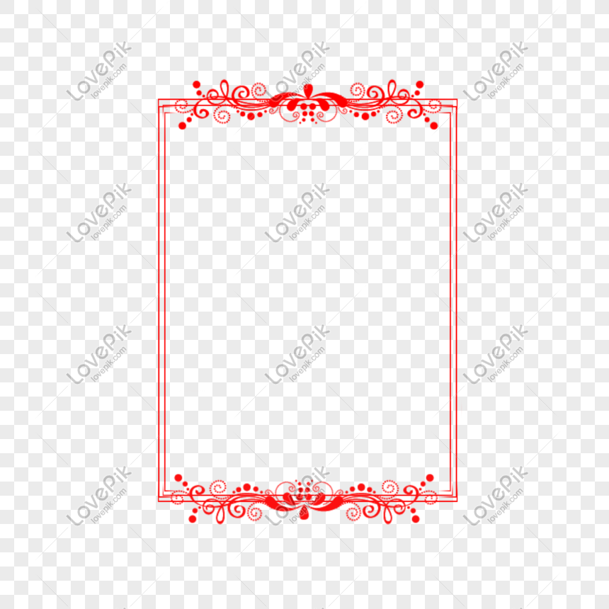 Photo De Decoration De Bordure En Dentelle Motif Rouge Mariage Numero De L Image Format D Image Psd Fr Lovepik Com