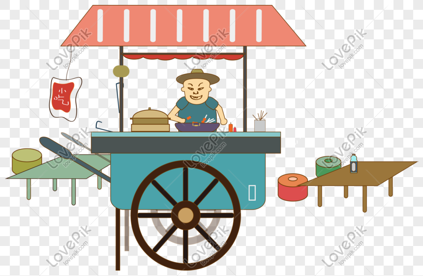 Download Cartoon Food Stall Food Vector Png Image Psd File Free Download Lovepik 610533833