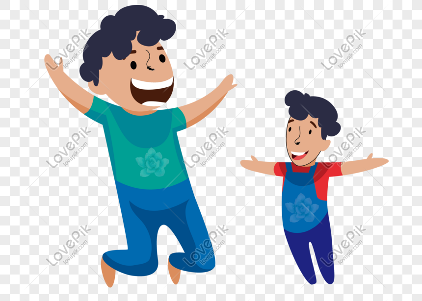 Fathers Day A Happy Father And Son Png Image Picture Free Download Lovepik Com