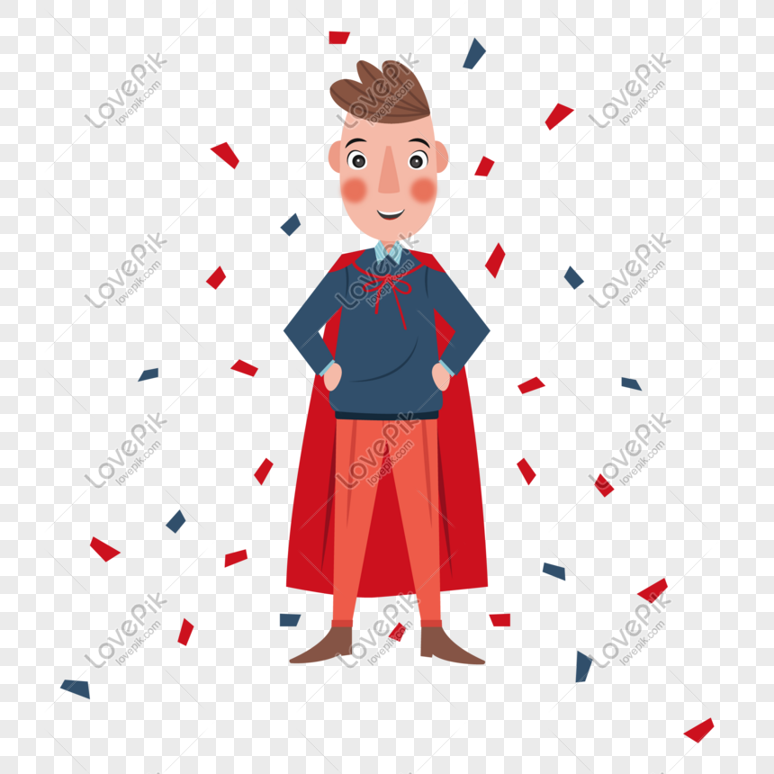 Father Superman Vector Material Free PNG And Clipart Image For Free ...
