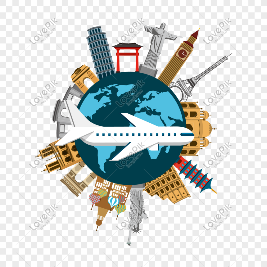 Cartoon Hand Drawn Air Travel Around The World PNG Transparent And Clipart  Image For Free Download - Lovepik | 610599676