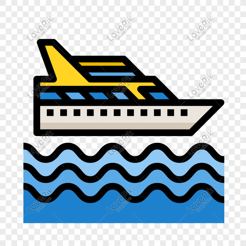 Cruise ship cartoon free buckle material, Cruise ship, cruise ship, steamship free png