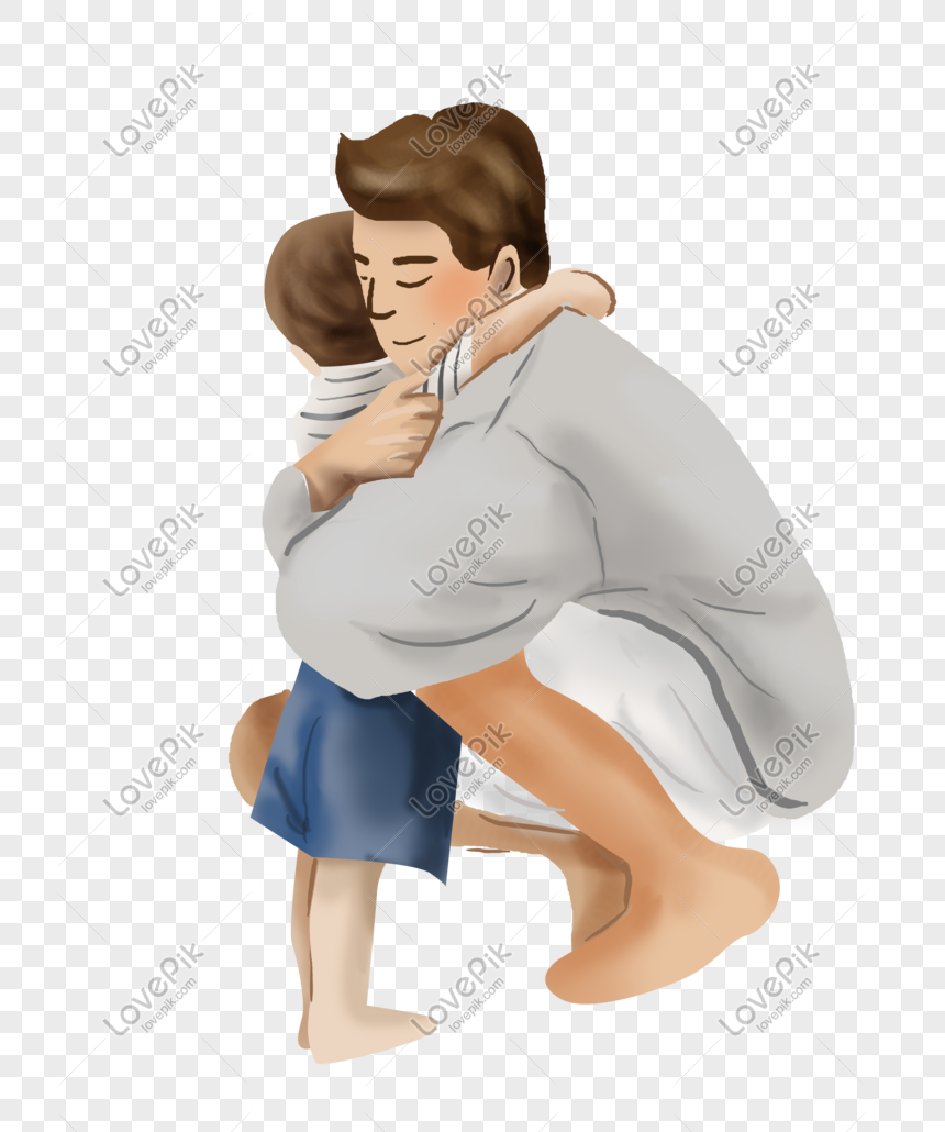 Día Del Padre Abrazo Dibujado A Mano Padre E Hijo PNG Imágenes Gratis -  Lovepik