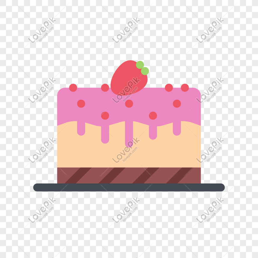 Strawberry Cake Cartoon Vector Free Buckle Illustration PNG Transparent And  Clipart Image For Free Download - Lovepik | 610612086