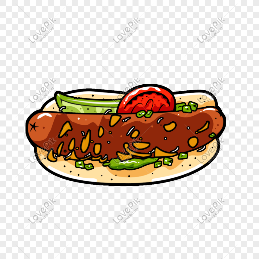Cute Cartoon Hot Dog Food Png Material Free PNG And Clipart Image For Free  Download - Lovepik | 610628439